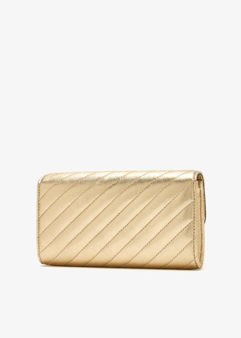★ JIMMY CHOO ★ JC Chain wallet【OGLR】 NWT NEW Jimmy Choo JC Chain Wallet black camel green or grey