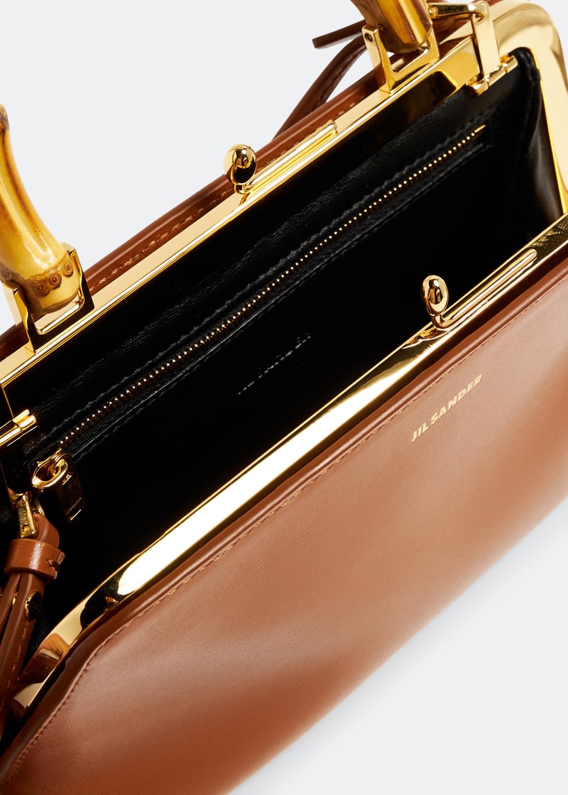 Jil Sander Goji Bamboo mini bag for Women - Brown in UAE