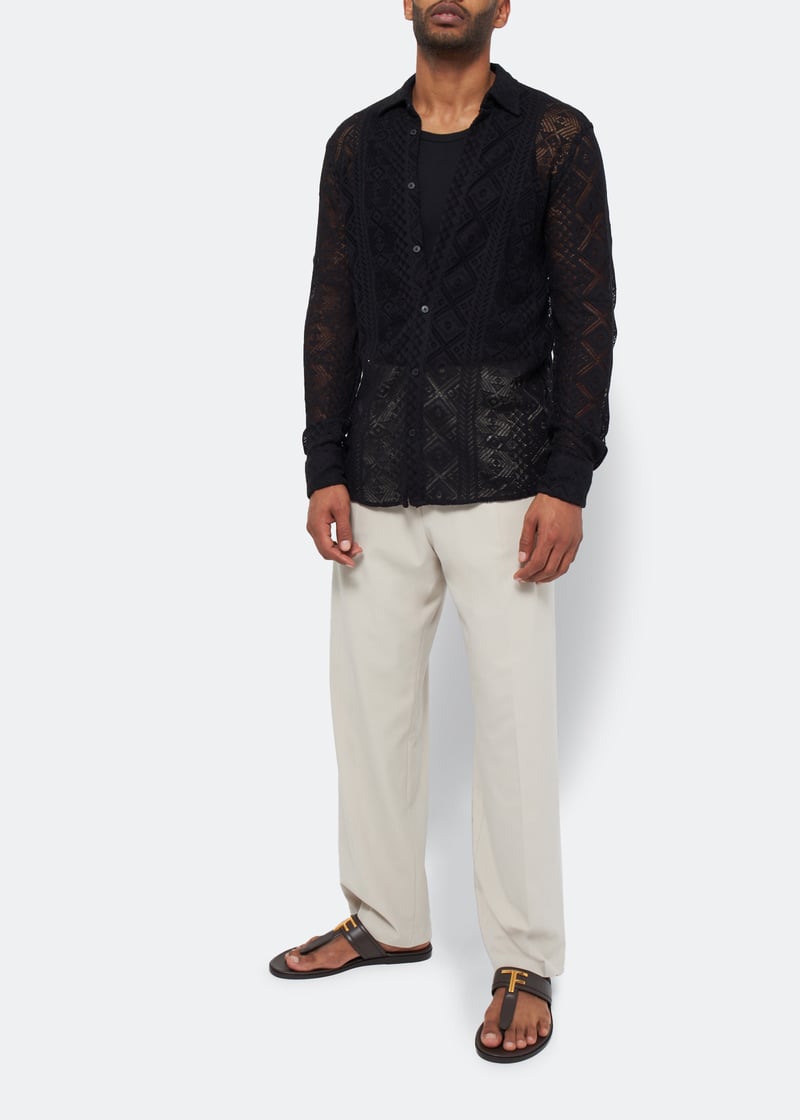 Tom Ford Brighton sandals for Men - Brown in UAE | Level Shoes