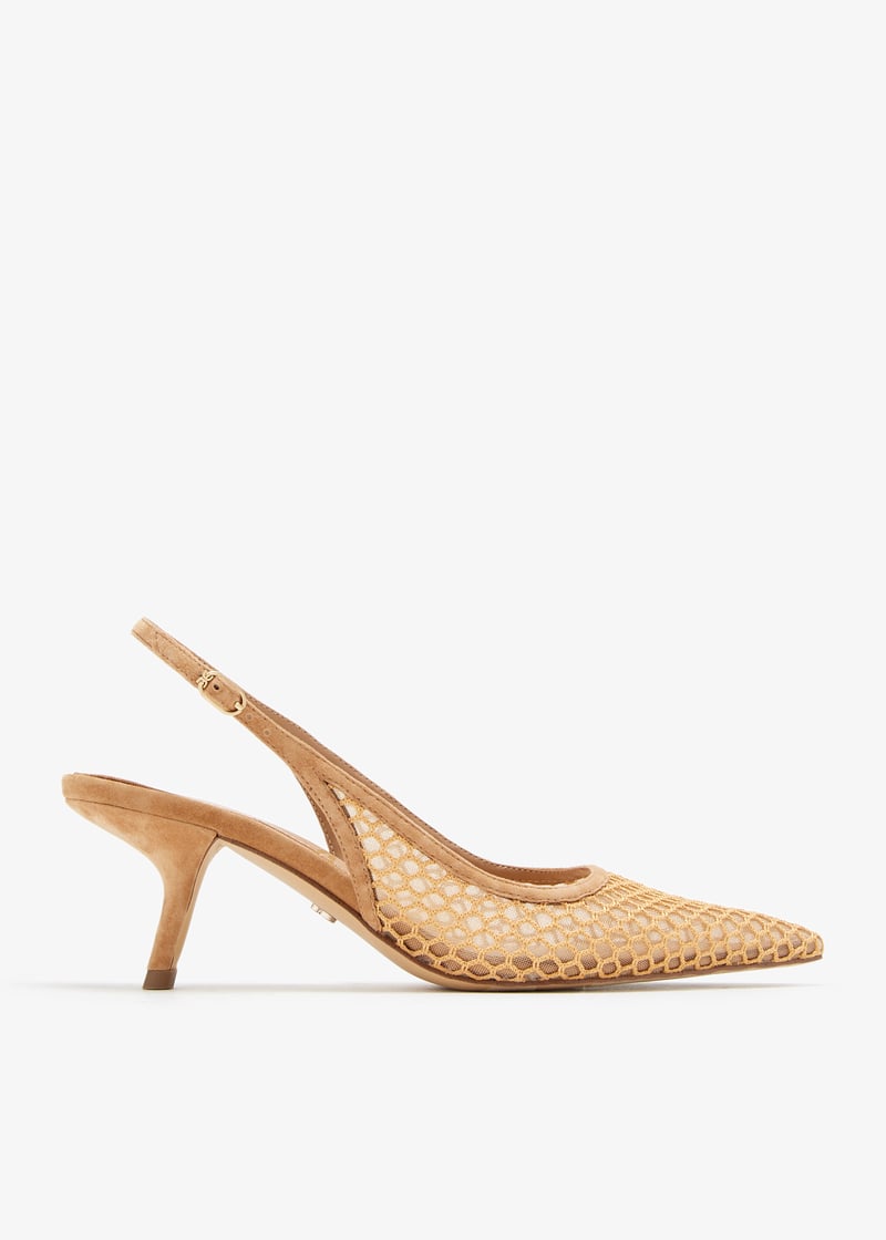 Sam Edelman Bianka slingback pumps for Women - Beige in UAE