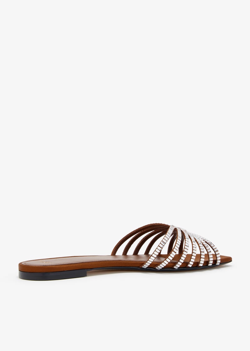 Alevì Milano Sole flat sandals for Women - Brown in UAE