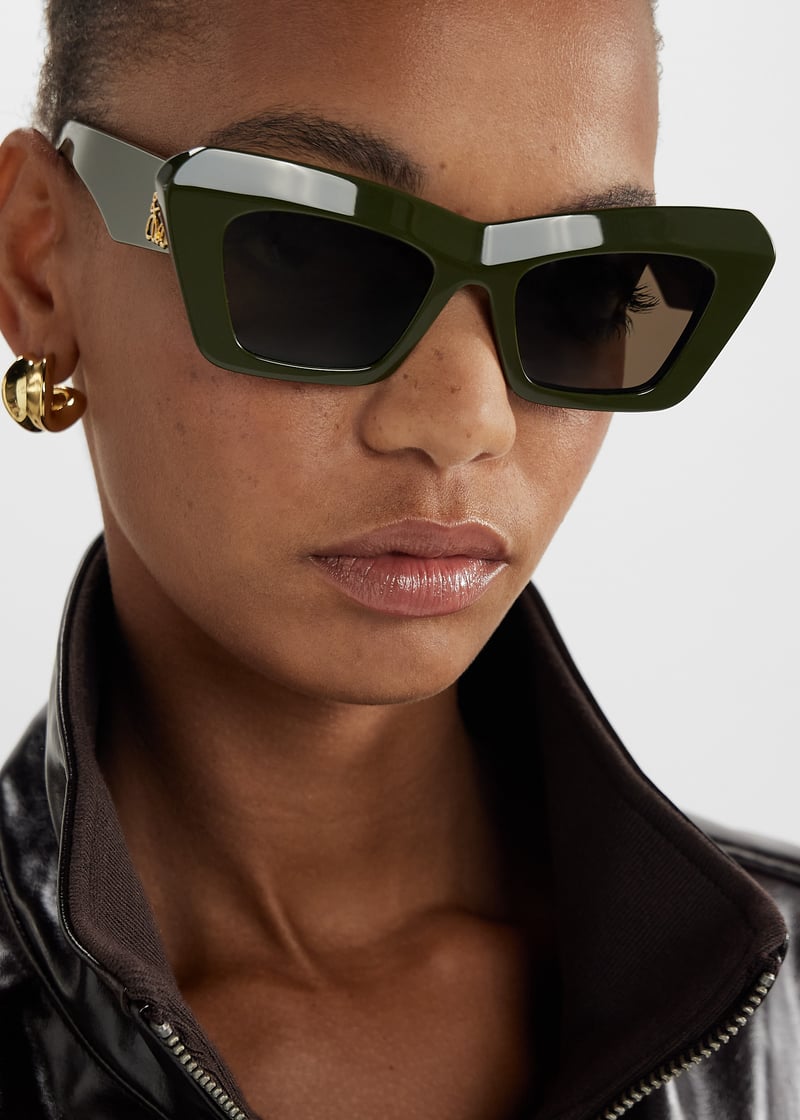 LOEWE Anagram cat eye sunglasses for Women - Green in Oman