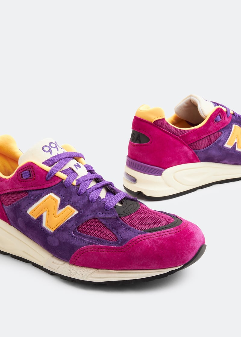 NEW BALANCE MADE IN USA MR990V2 D 095 ニューバランス Purple New Balance 990 v2 Brown Orange Purple Men's Sneakers | eBay