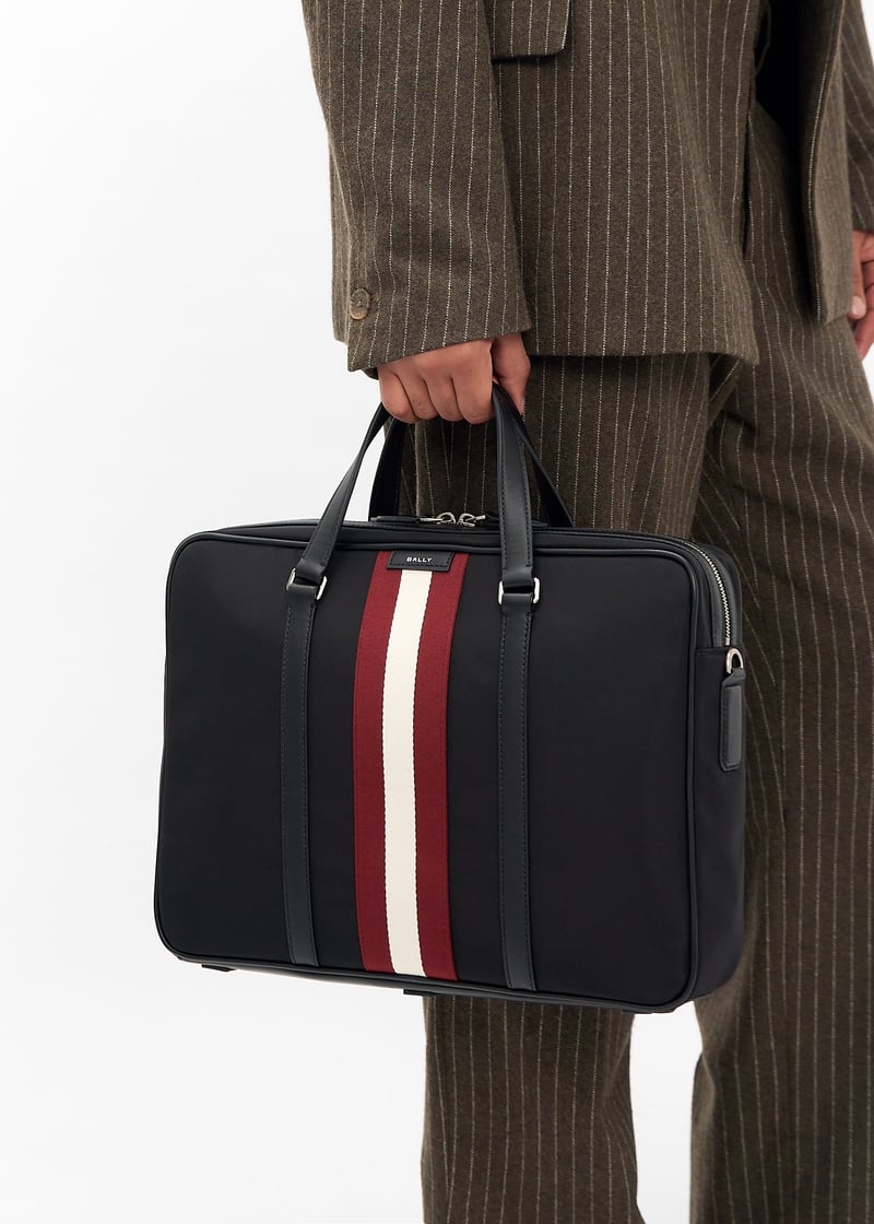 BALLY| (MAB01LNY286-U901P) Bally Code briefcase for Men - Black in UAE | Level Shoes