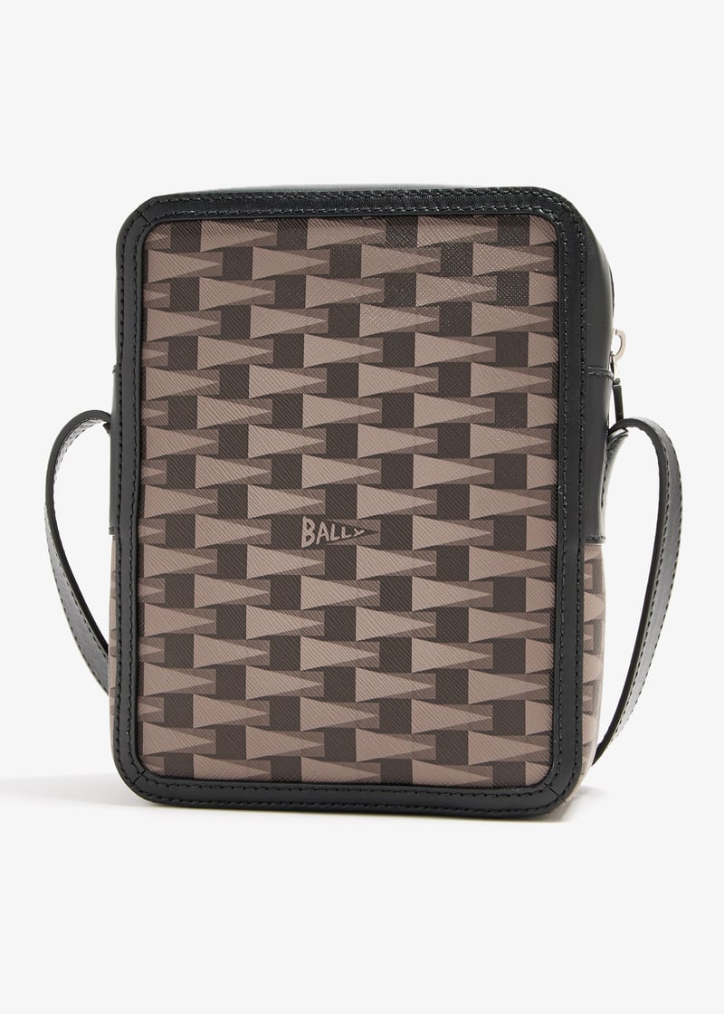 Bally Pennant Logo-printed crossbody bag for Men - Brown in