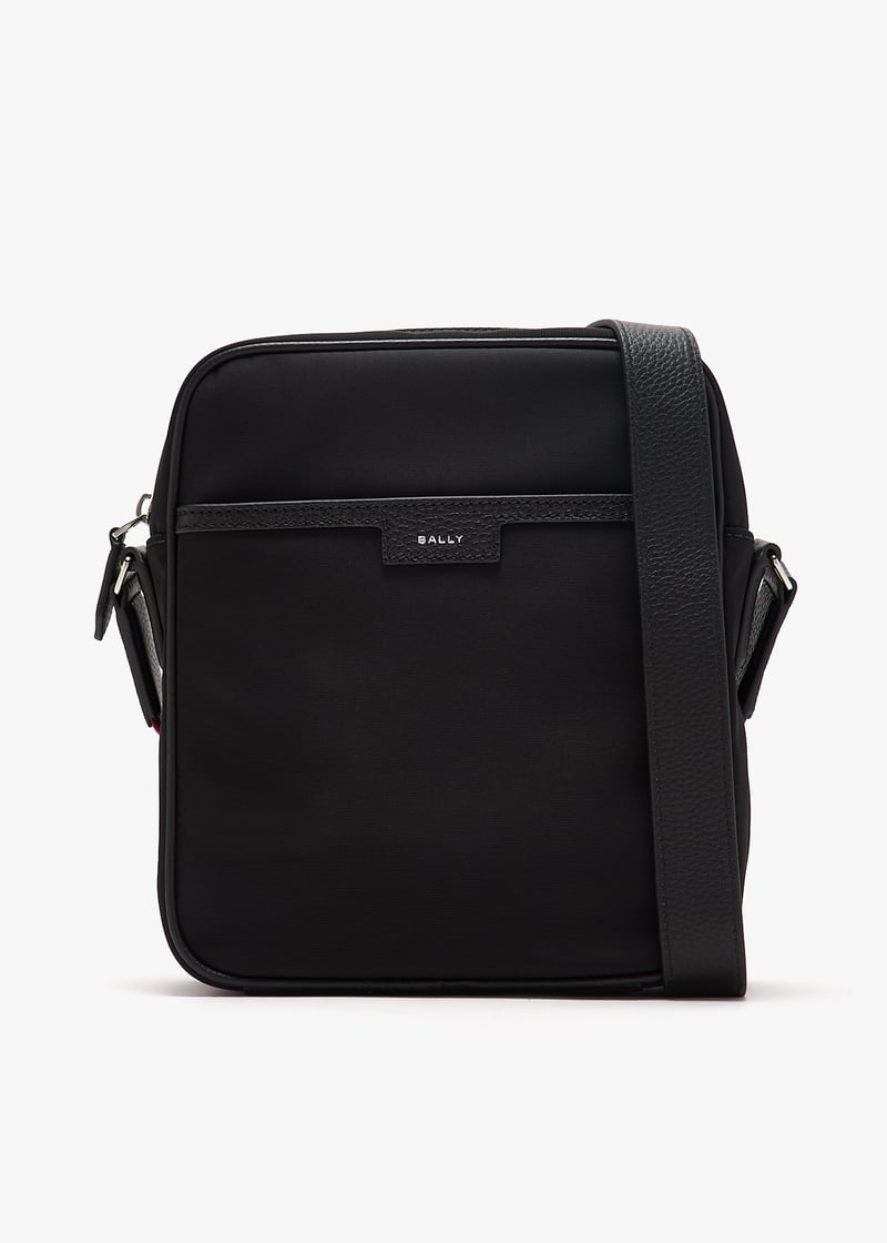 【25SS NEW】BALLY_men / Code ナイロン ベルトバッグ / Black Code Crossbody Bag – BALLY