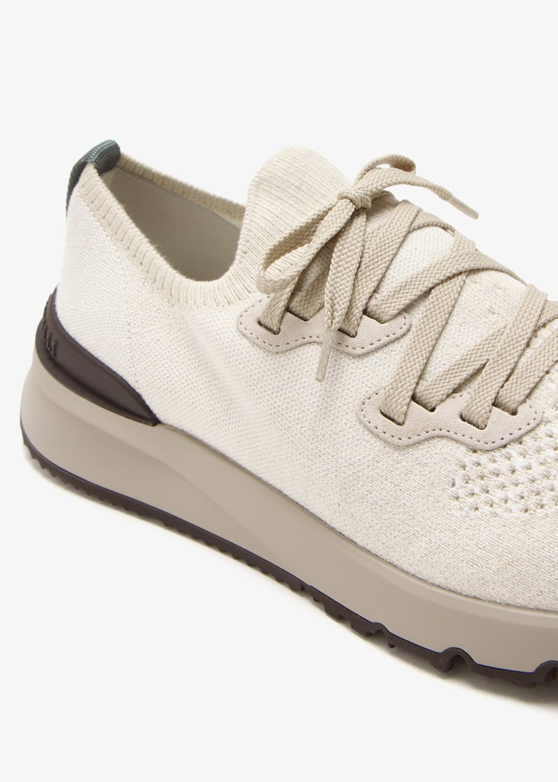 【送料&関税込】Brunello Cucinelli Cotton Sneakers Brunello Cucinelli Cotton chiné knit sneakers for Men