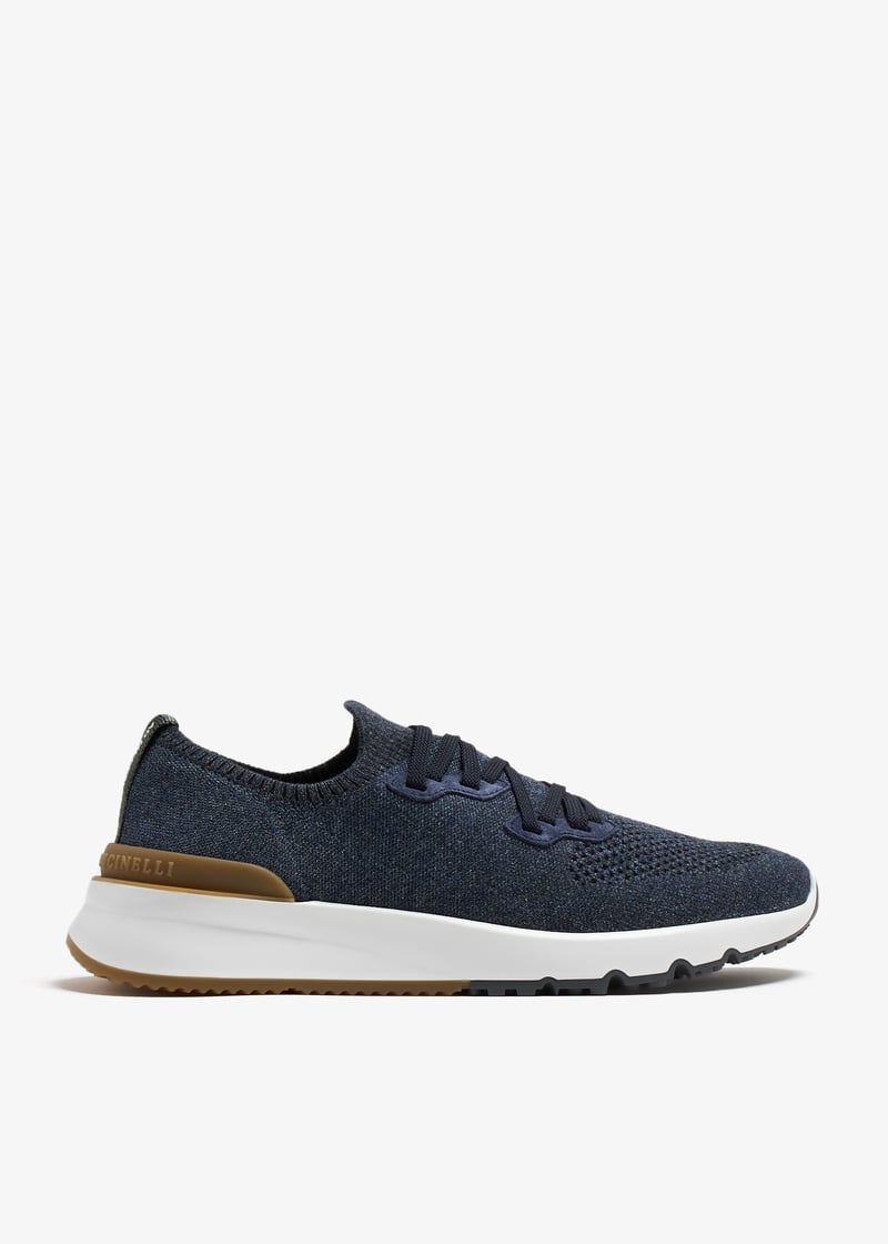 【関税込み】BRUNELLO CUCINELLI KNIT SNEAKERS Knit sneakers for Man in Brown | Brunello Cucinelli