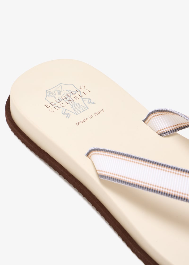 Brunello Cucinelli Pool slides for Men - White in UAE