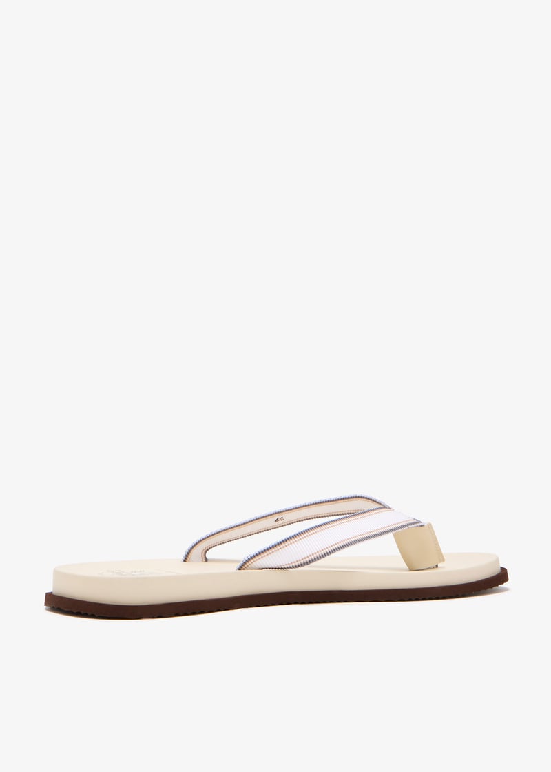 Brunello Cucinelli Pool slides for Men - White in UAE