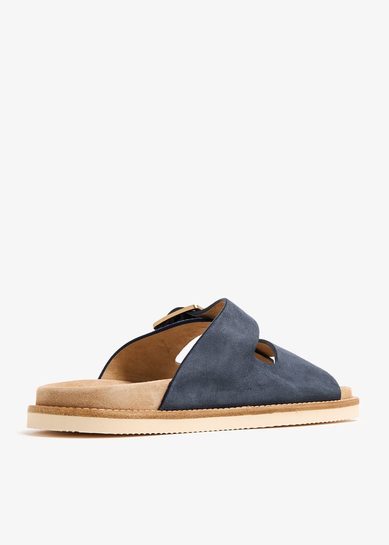 Brunello Cucinelli Suede sandals for Men - Blue in UAE
