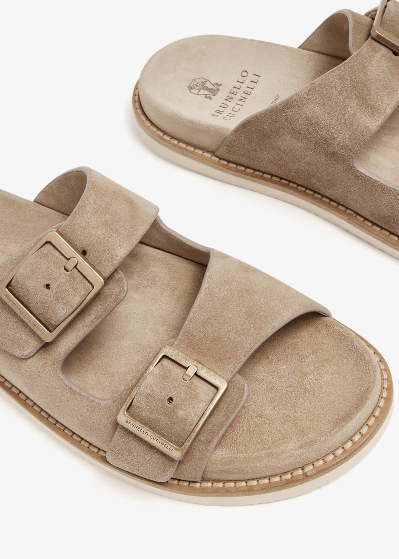 サンダル・ミュール BRUNELLO CUCINELLI Jewel tassel sabots (MZ39C2938 C193) Brunello Cucinelli Jewel Tassel Sabots - Brown | MZ39C2938C193
