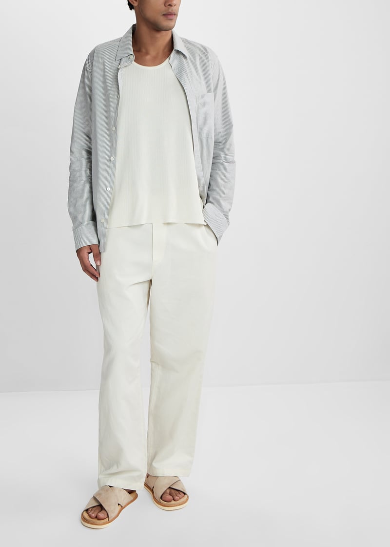BRUNELLO  CUCINELLI カジュアルパンツ38 メンズ 向け バーク ツータックトラウザーズ | Brunello Cucinelli