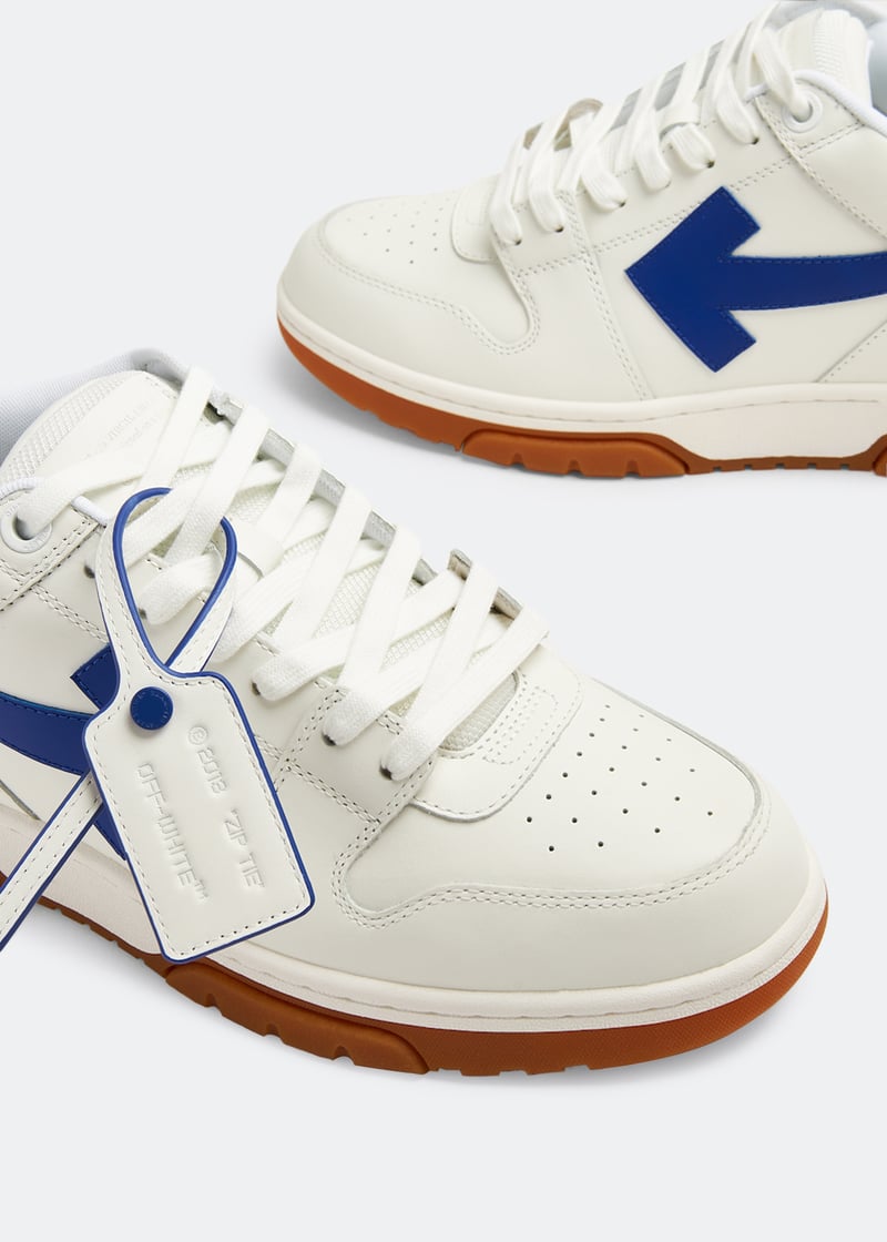 OFF-WHITE | OOO OUT OF OFFICE CALF LEATHER SNEAKERS 白×緑 White - SchaferandweinerShops Jamaica - 'Out Of Office