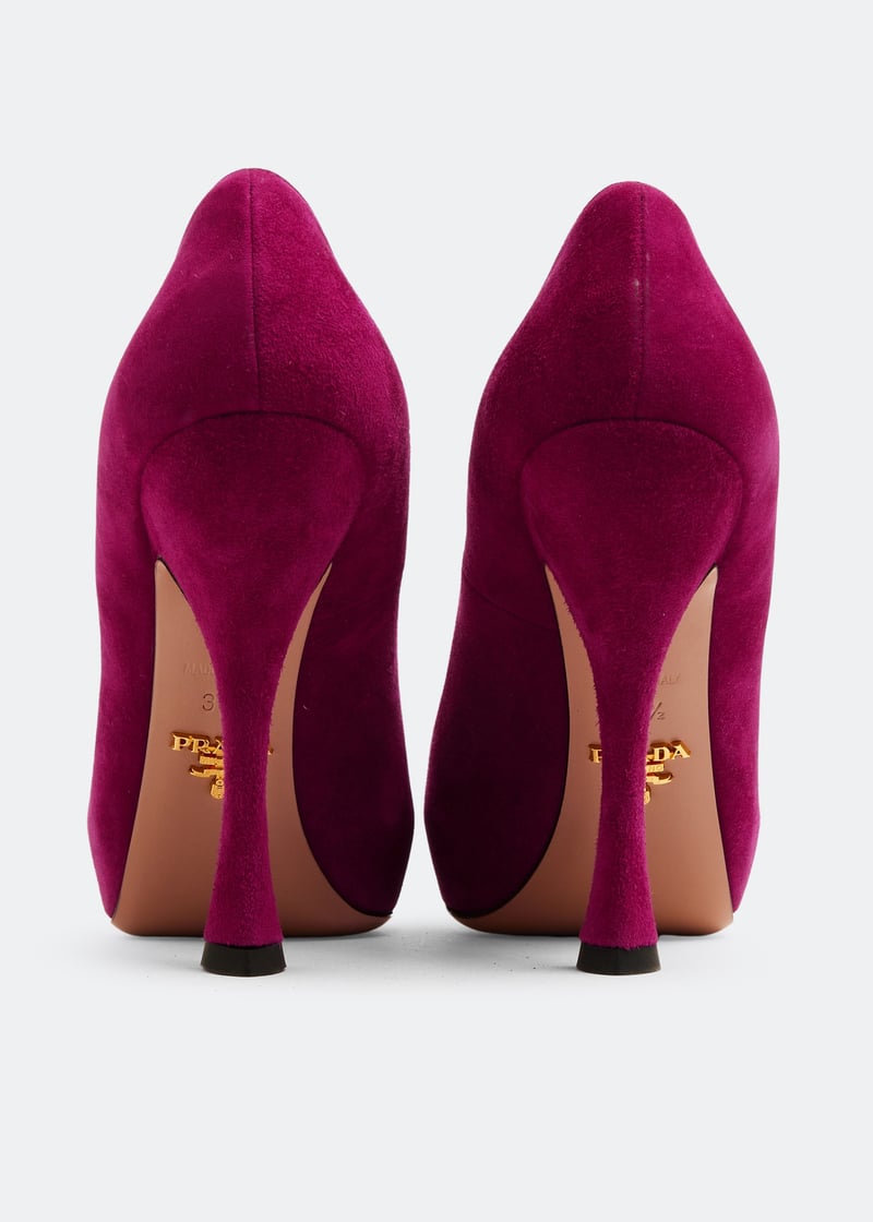 Prada Pre-Loved Suede pumps for Women - Pink in UAE | Level