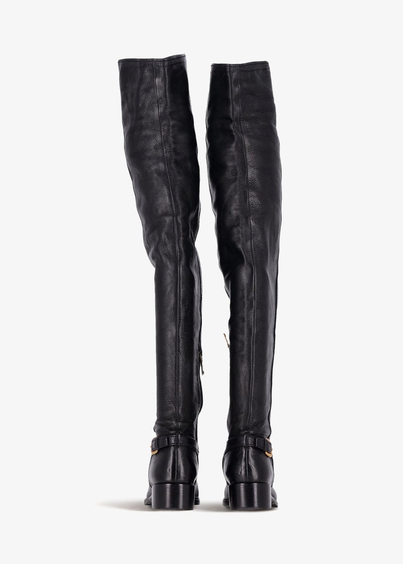 Prada Pre-Loved Leather over-the-knee boots for Women