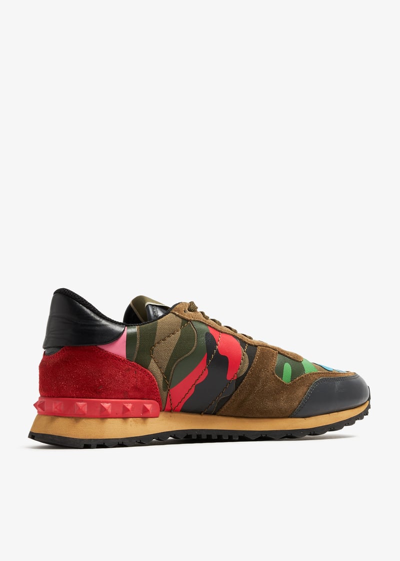 VALENTINO の靴♪ ★ READY GO RUNNER★ 多色 Valentino Garavani Crochet Knit Sneaker Multicolor Men's