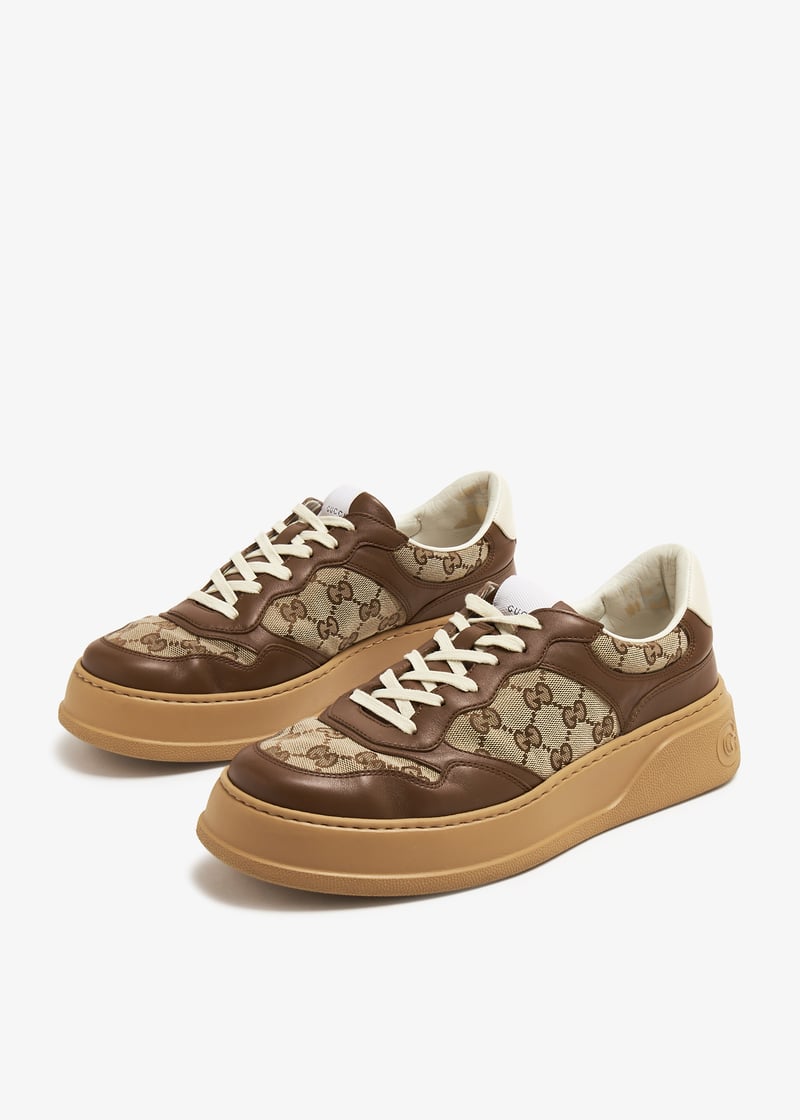 VIP SALE!!Gucciグッチ♪CHUNKY B GUCCI CHUNKY B perforated leather sneakers | NET-A-PORTER