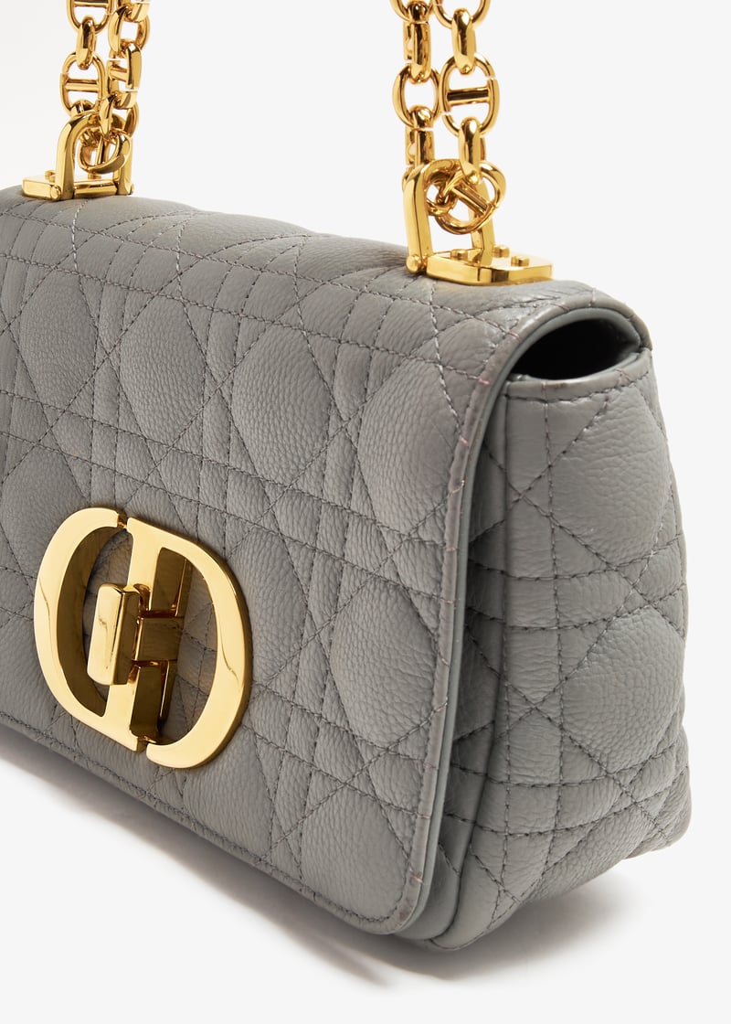 Dior Pre-Loved Small Caro bag for Women - Grey in Qatar