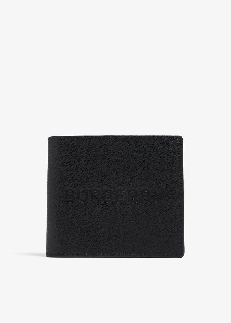 Burberry Pre-Loved Logo bifold wallet for Women - Black in