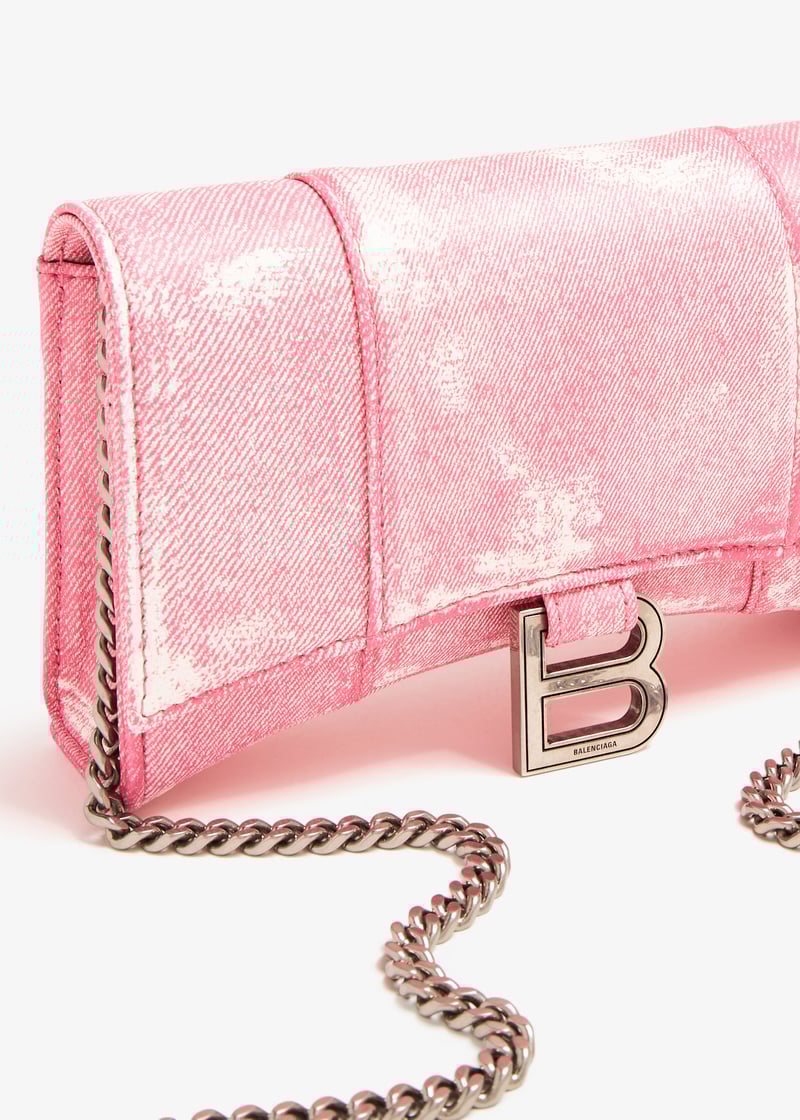 バレンシアガ☆Hourglass Wallet On Chain スパンコール HOURGLASS WALLET ON CHAIN review. BALENCIAGA BAG UNBOXING