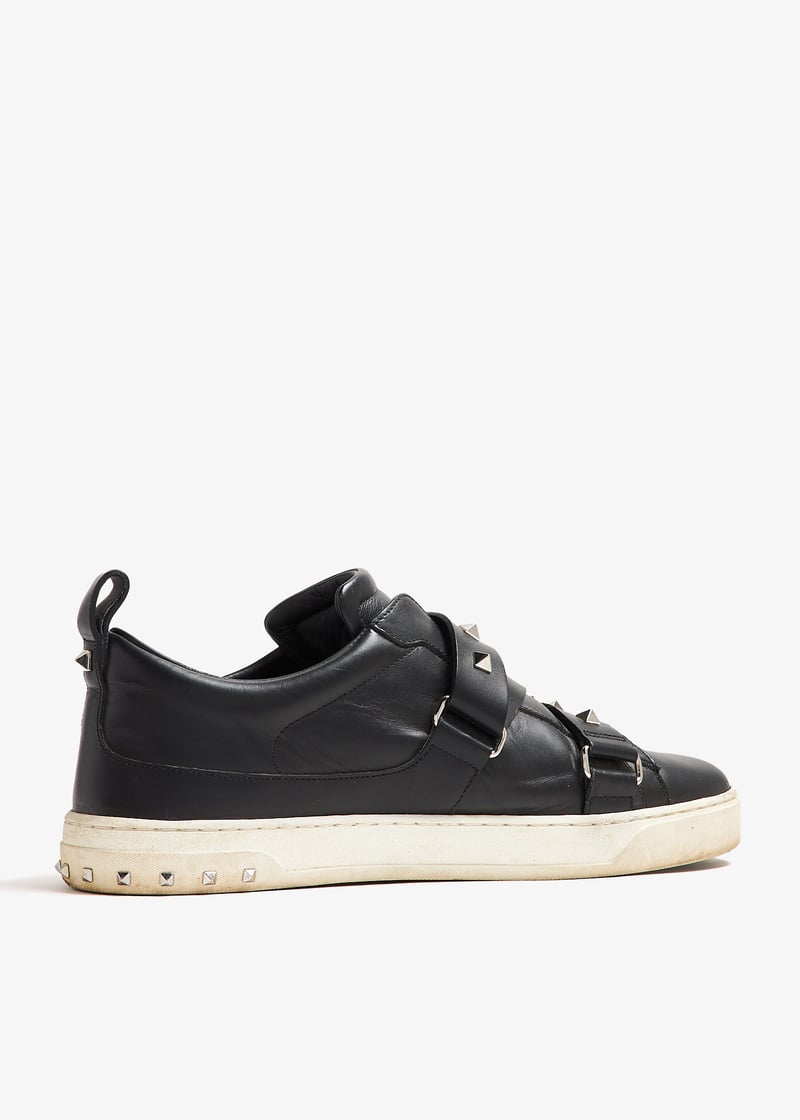 スニーカー 25FW VALENTINO GARAVANI BLACK NAPPA SNEAKERS Valentino Garavaniのブラック カーフスキン CityPlanet
