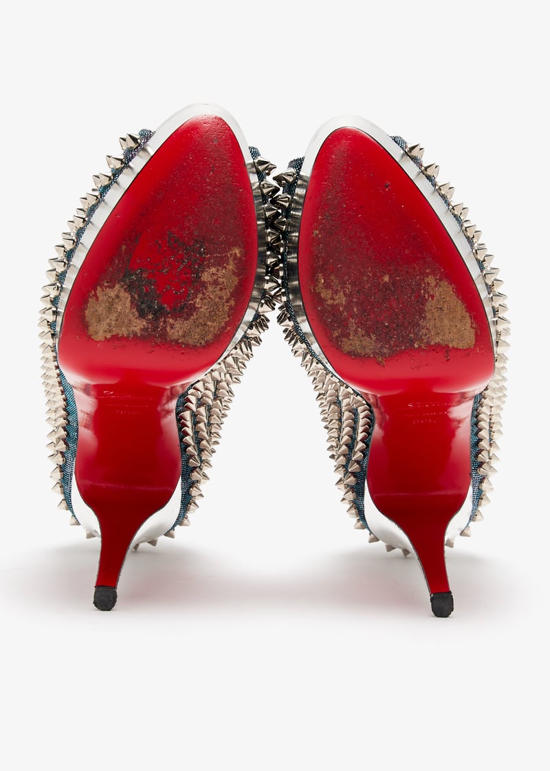Christian Louboutin Pre-Loved Lady Peep Spikes pumps for