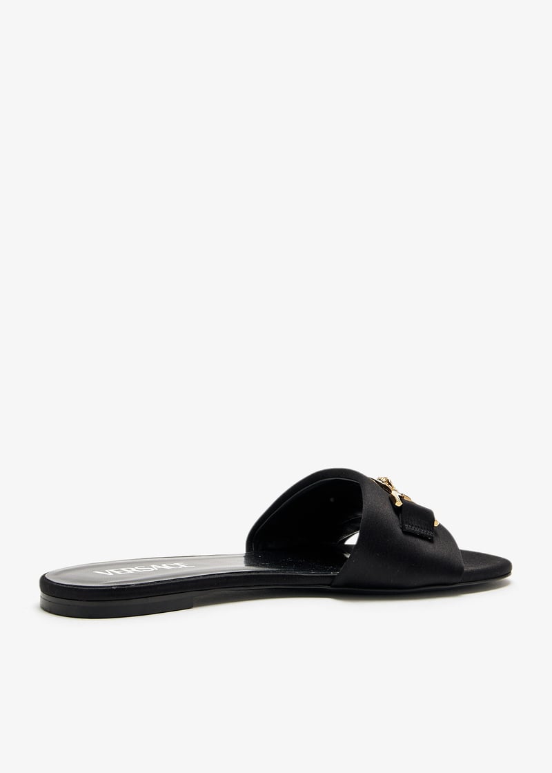 Versace Pre-Loved Medusa '95 flat sandals for Women - Black