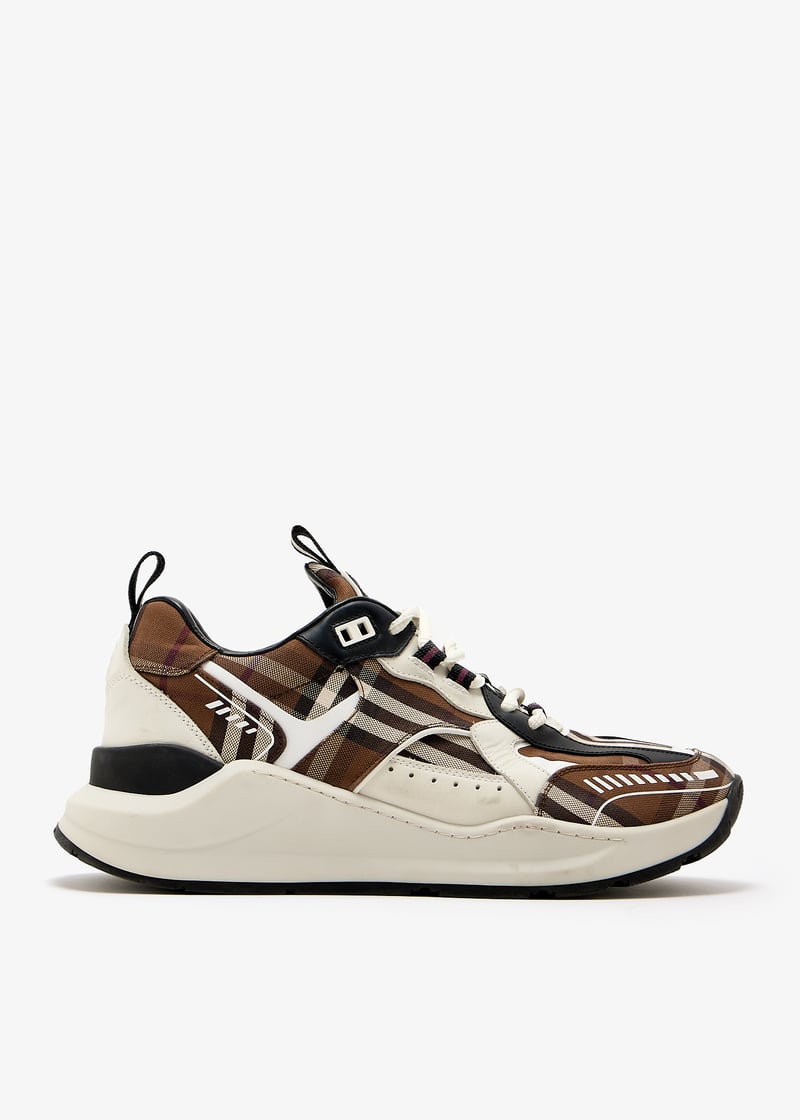 Burberry Pre-Loved Sean Checked trainer sneakers for Men
