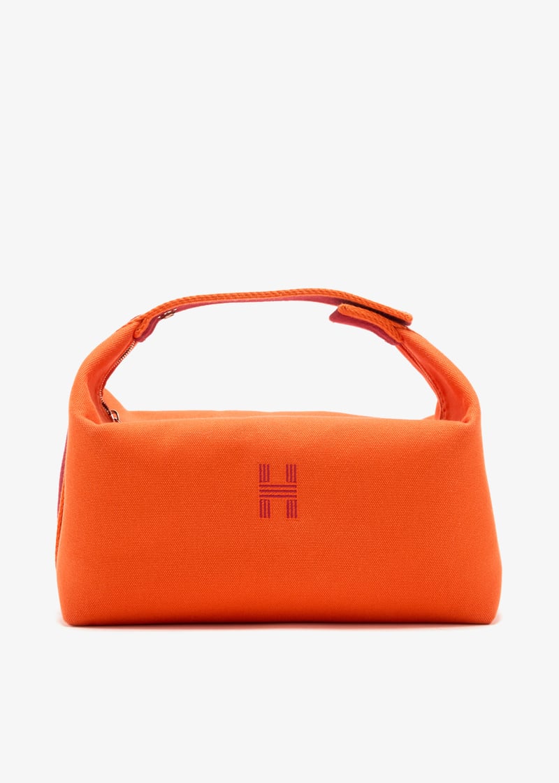 【即完売☆】HERMES ポーチ Bride a Brac Orange GM NEW HERMES Bride a Brac GM Large Orange Feu Toile Canvas