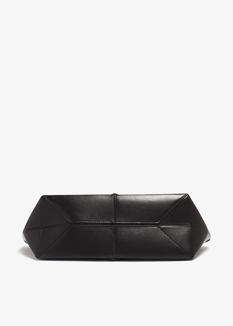LOEWE Pre-Loved Cropped Puzzle Fold bag for Women - Black in
