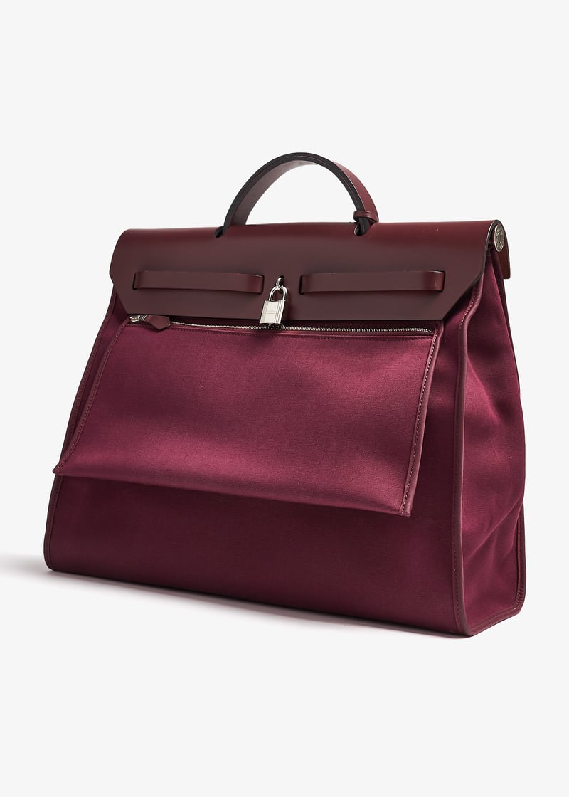 国内発送エルメス ヘル ジップアンド トワル 39 Hermès Pre-Loved Herbag Zip 39 bag for Women - Purple in