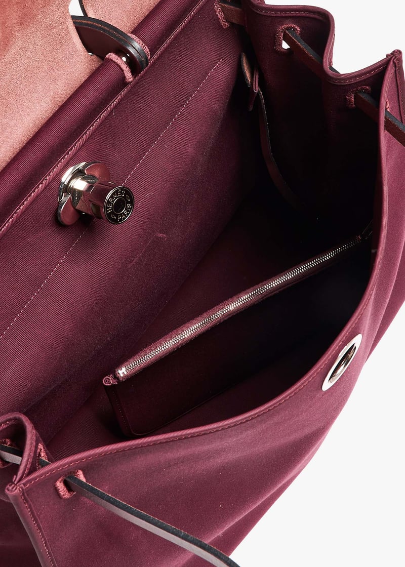 国内発送エルメス ヘル ジップアンド トワル 39 Hermès Pre-Loved Herbag Zip 39 bag for Women - Purple in