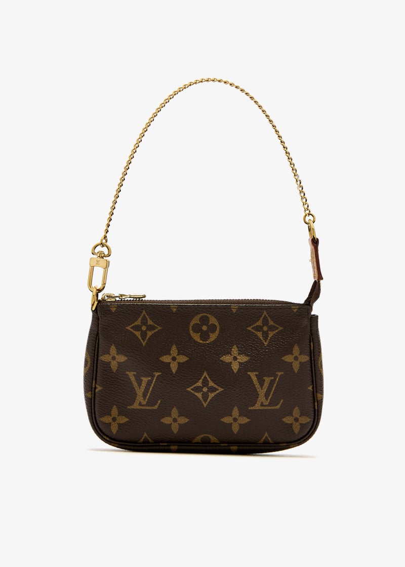 LOUIS VUITTON ミニポーチ ブラウン 中古・古着通販】LOUIS VUITTON (ルイ ヴィトン) ポーチ