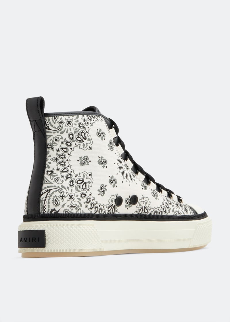 【Amiri】 M.A. Courtハイトップスニーカー AMIRI Green 'MA' Court Hi Sneakers Amiri