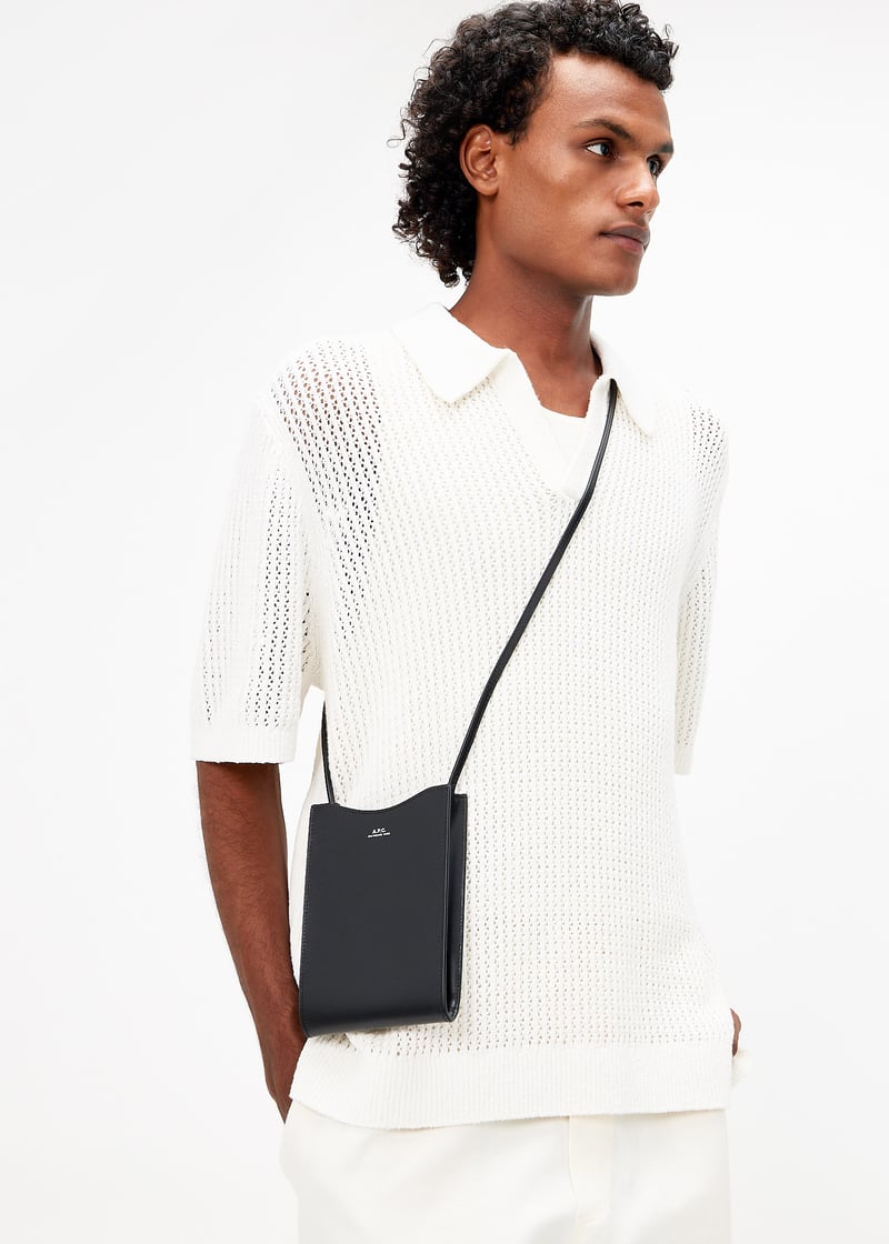 A.P.C｜CROSSBAGS (Jamie neck pouch (PXBMW H63043 CAD)) Jamie neck pouch - Smooth leather - A.P.C. accessories