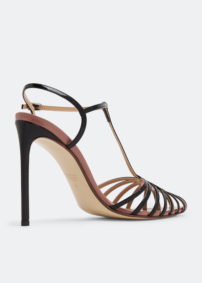 Francesco Russo Cage sandals for Women - Black in Oman