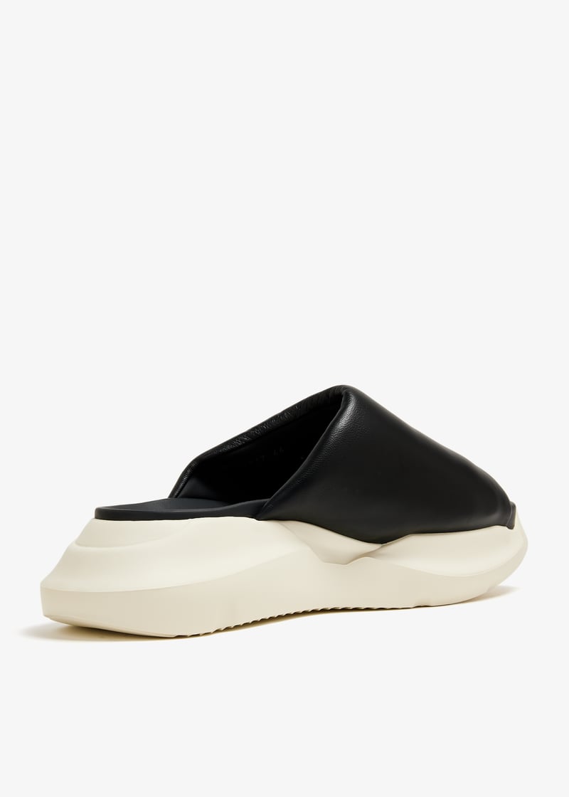 靴 Rick Owens rick owensGeth Puffer Slide43 Rick Owens Geth puffer slides for Men - Black in UAE | Level