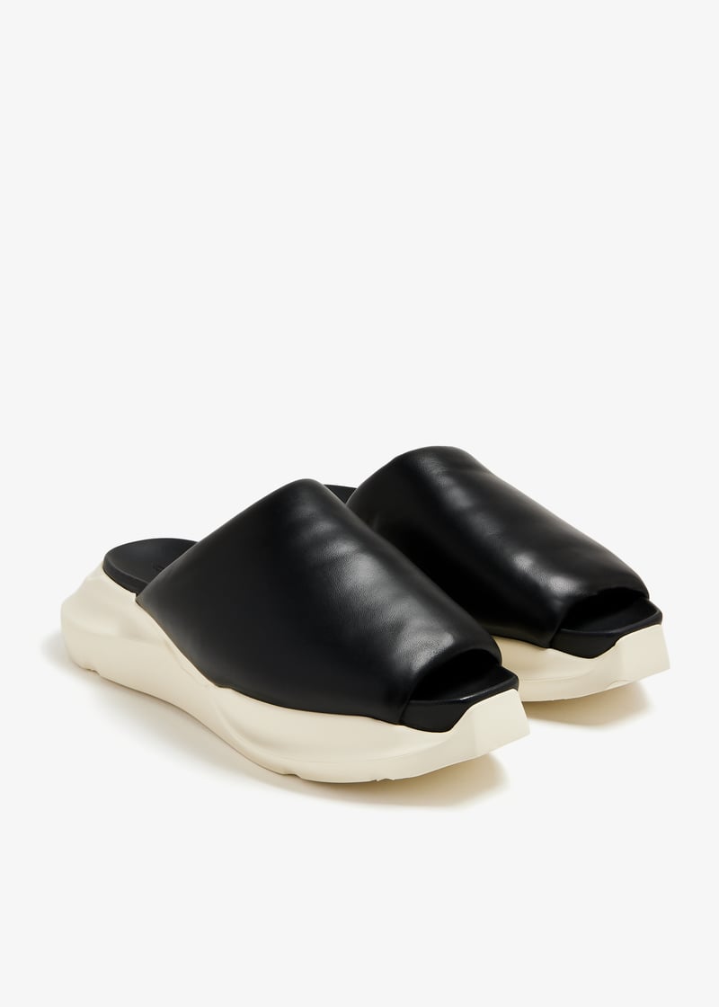 靴 Rick Owens rick owensGeth Puffer Slide44 Rick Owens Geth puffer slides for Men - Black in UAE | Level