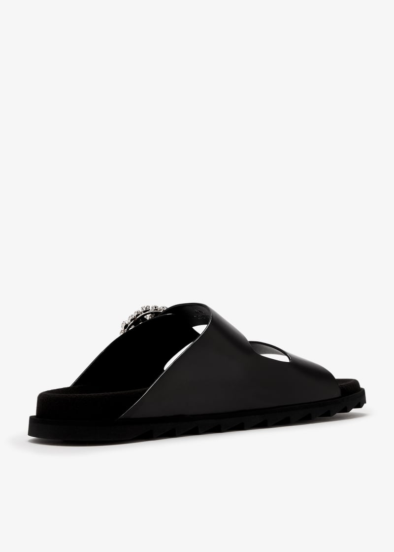 Roger Vivier Slidy Viv' strass buckle sandals for Women