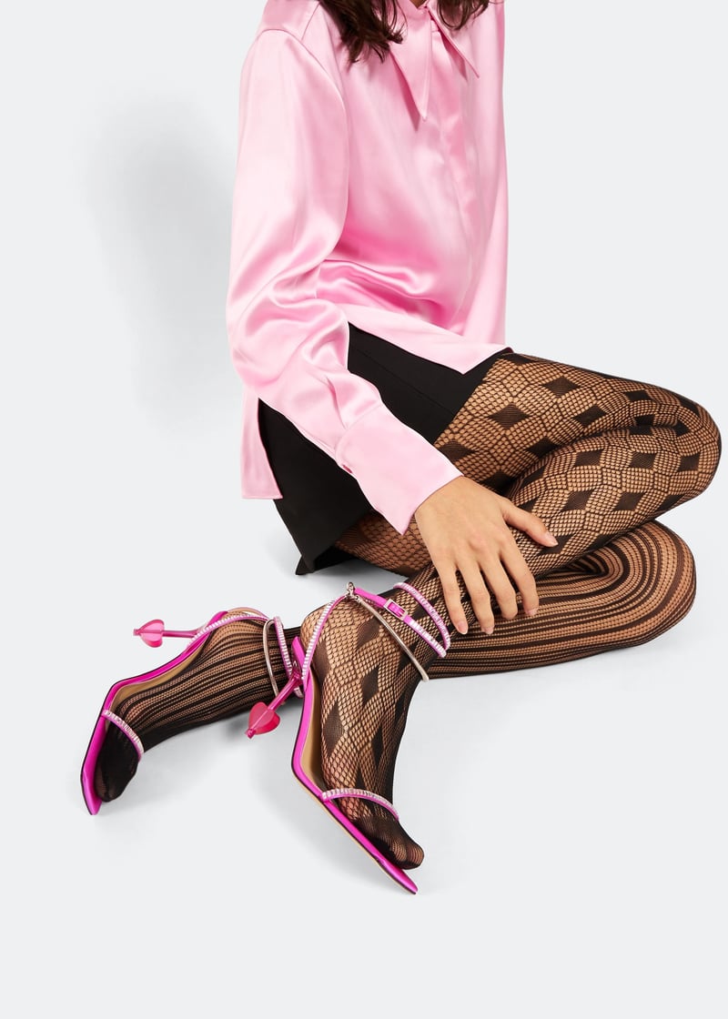 【関税込み】MACH & MACH ピンク Heart エンベリッシュ サンダル Mach & Mach 💗💗💗 Triple Heart Pink High Heels Unboxing