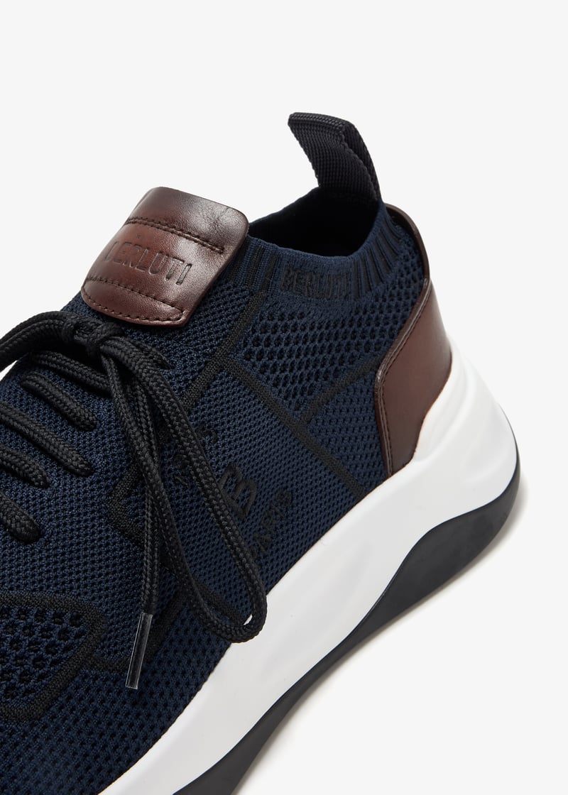 好感度アップ【BERLUTI】Shadow スニーカー 25SS新作 Berluti Shadow sneakers for Men - Blue in Qatar | Level Shoes