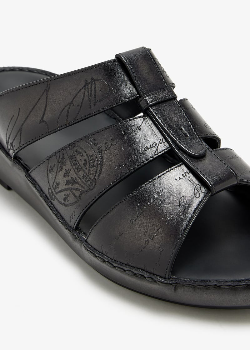【Berluti】Arabian Dubai レザー スクリット レザー サンダル Shop Berluti Shoes & Accessories for Men, Women in UAE