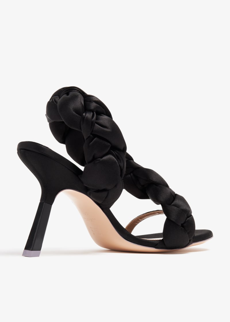 サンダル・ミュール SEBASTIAN FW22 'Feather Wrap sandals (SE1101 BLACK) Sebastian Milano Untangled 95 sandals for Women - Black in