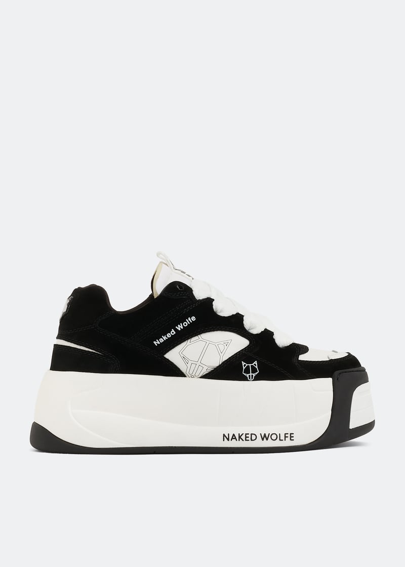 ★NAKED WOLFE★Snatch 厚底 スニーカー ダブルブラック 7cm Snatch Double Black