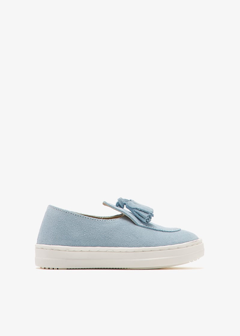 BABYWALKER Baby Boys Suede Moccasins in Navy