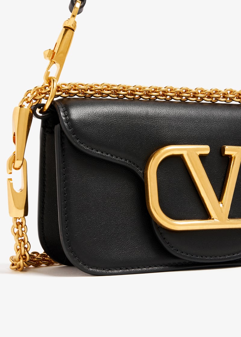 Valentino Garavani Locò small shoulder bag for Women - Black