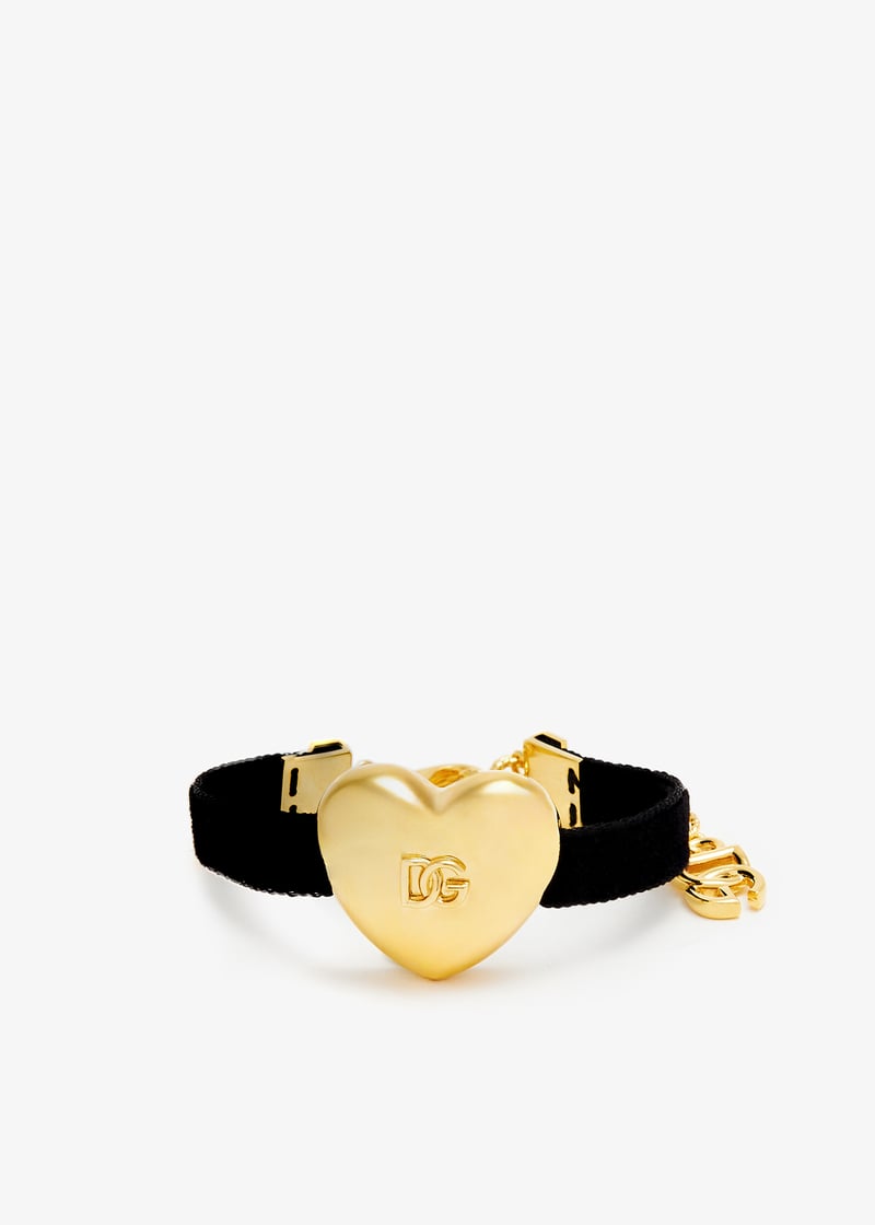ドルチェ＆ガッバーナ ハートチャーム ブレスレット ブラック ハート Dolce & Gabbana(ドルチェ&ガッバーナ) ブレスレット