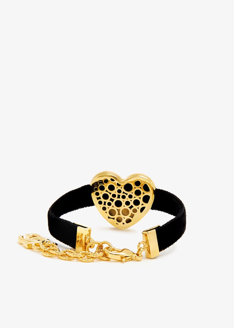 ドルチェ＆ガッバーナ ハートチャーム ブレスレット ブラック ハート Dolce & Gabbana(ドルチェ&ガッバーナ) ブレスレット