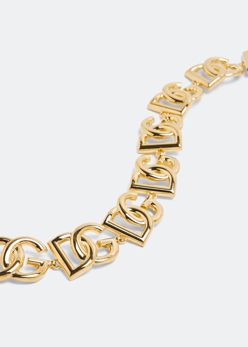 Dolce&Gabbana DGロゴ ゴールドトーン ブラス チョーカー Dolce&Gabbana DG logo choker for Women - Gold in UAE | Level